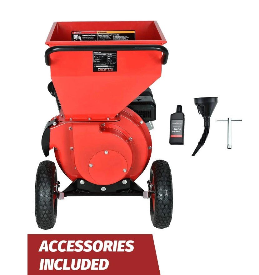 Powersmart PS1130 3-in-1 Wood Chipper Shredder 3" Gas Powered New