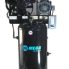 Mega Compressor MP-7580VM10U Two Stage Air Compressor with 7.5 HP Pump 680 RPM 80 Gallon 220V 1-Phase Electric Start New